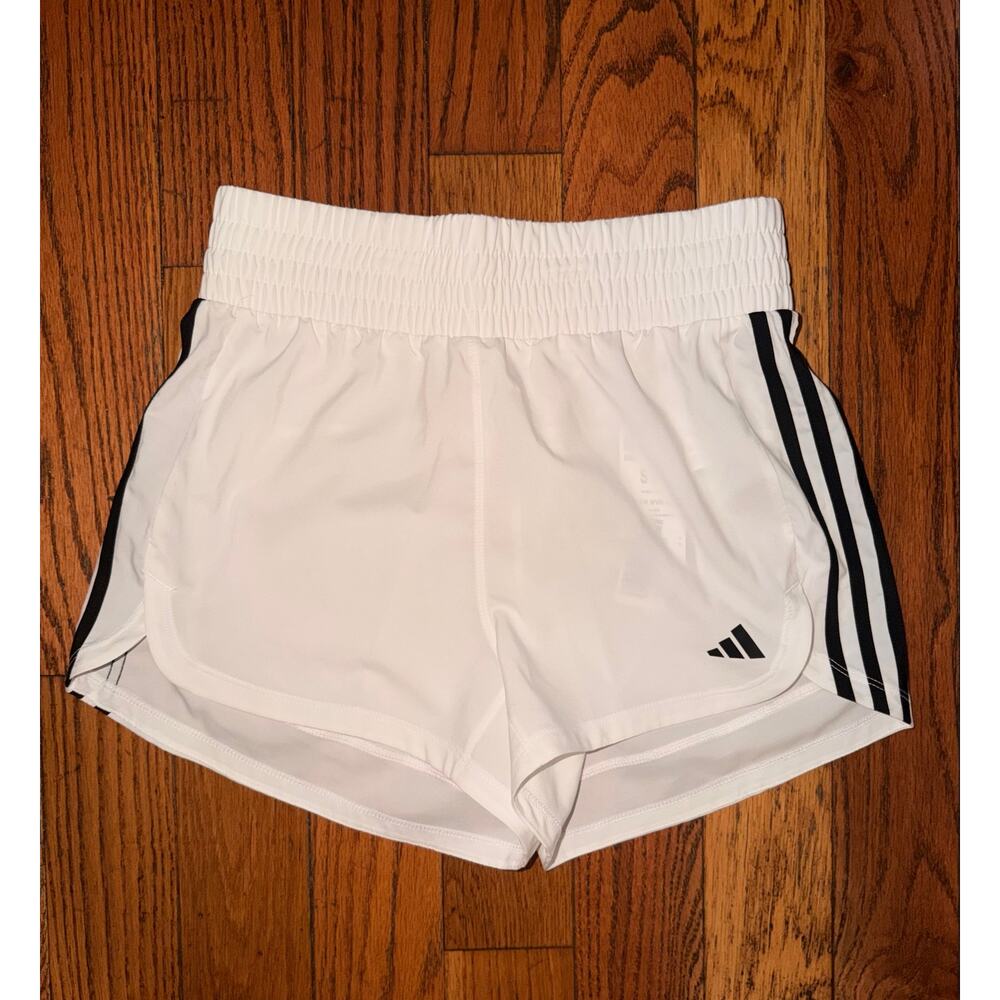 Adidas Trainer Pacer Shorts High Rise 3" Inseam Small